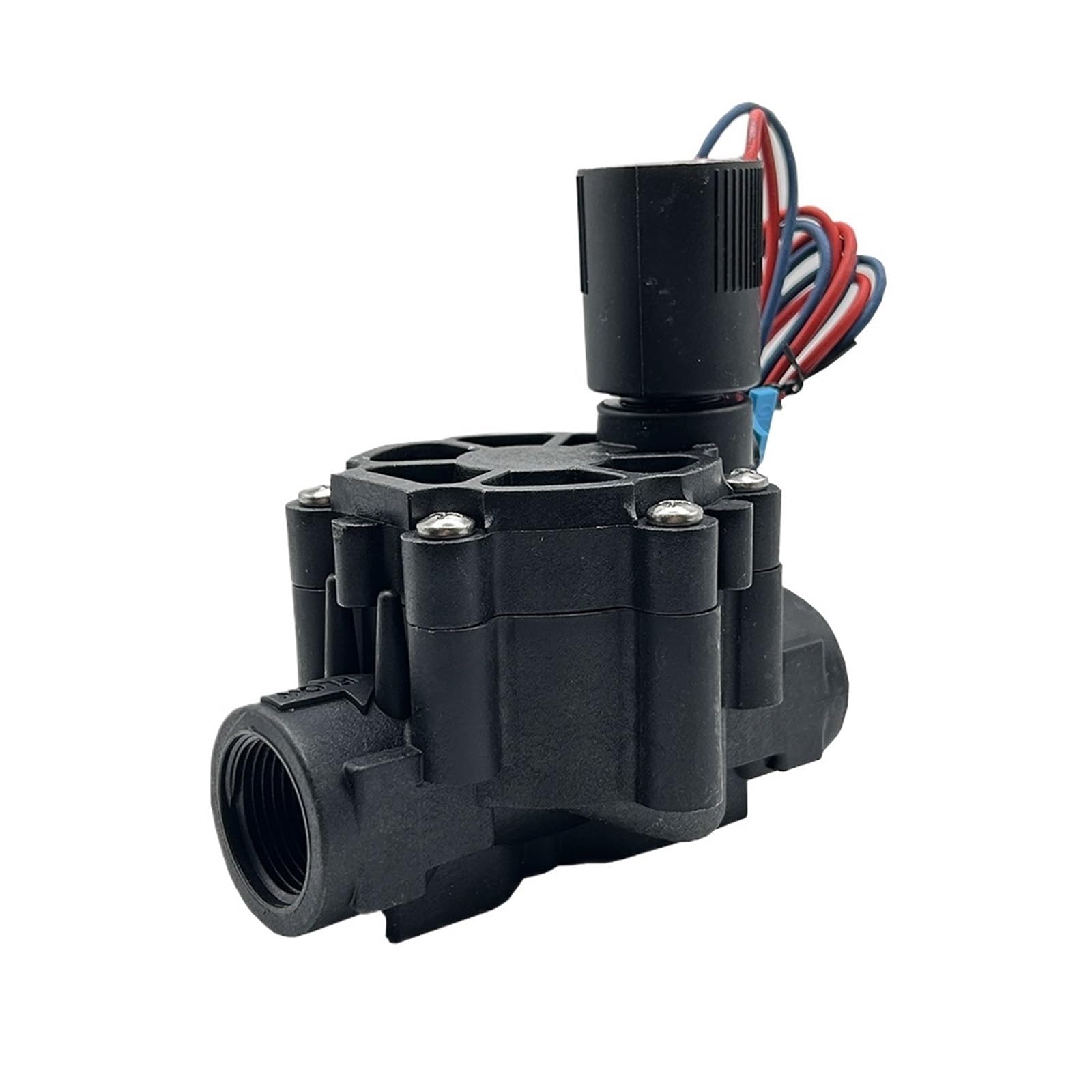 Huuoqiwy 110V 1/2" 3/8'' 3/4" 1" Normally Closed Solenoid Valve Water 220V Nylon Valve(110V)