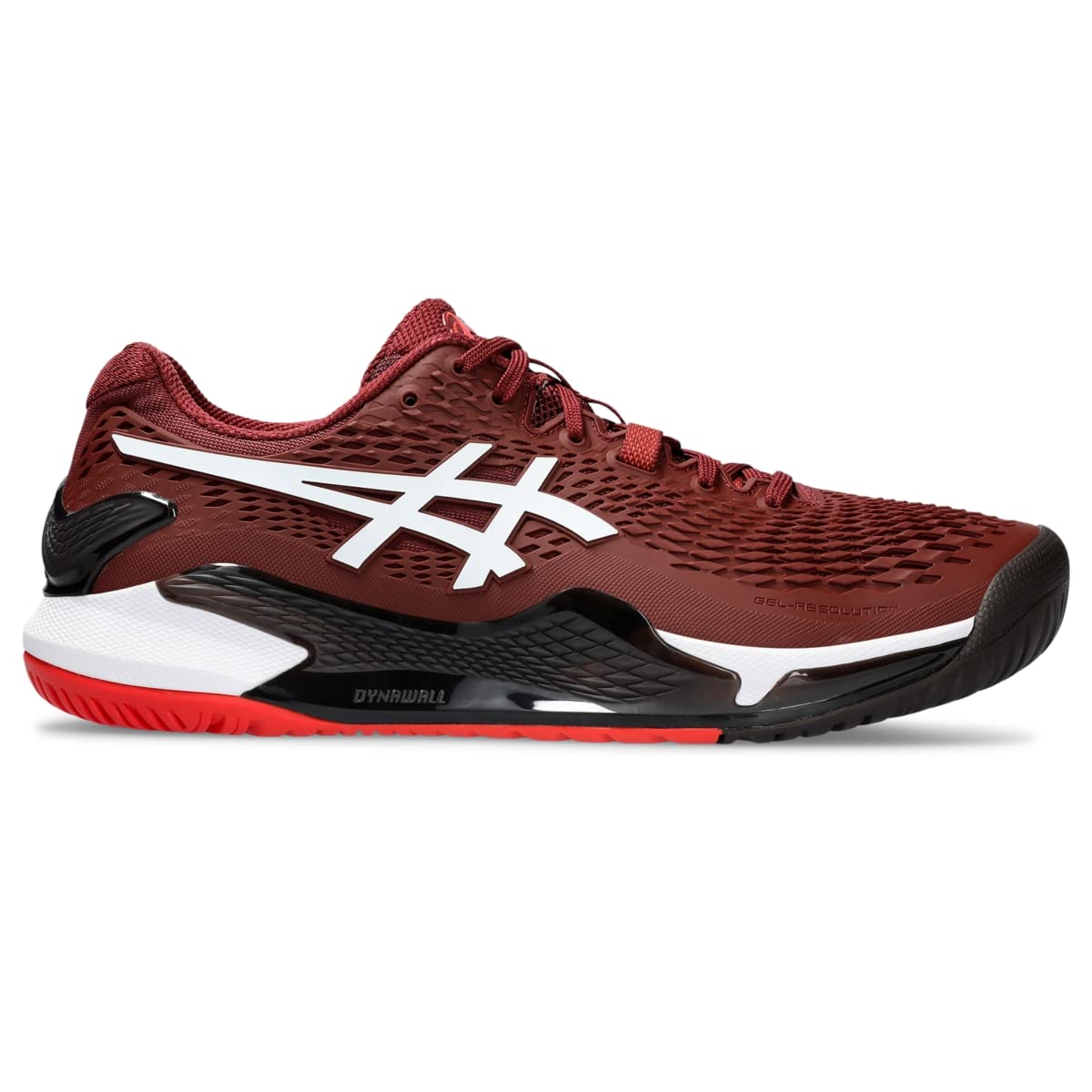 ASICS Men's Gel-Resolution 9 Tennis Shoes, 7, Antique RED