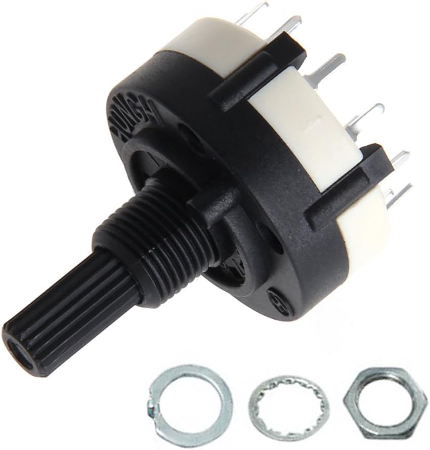 fivekim Rs26 1 Position 12 Selectable Band Rotary Channel Selector Switch Rotary Gear Switch