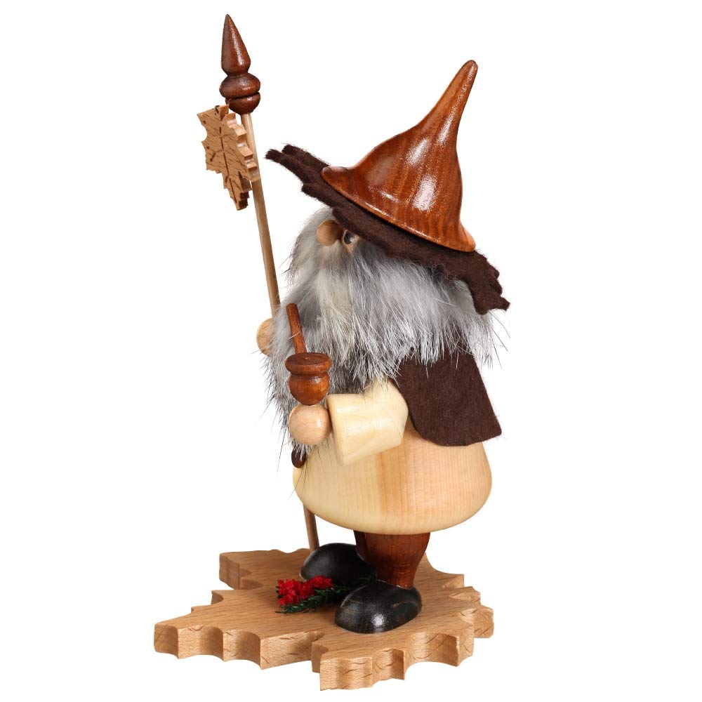 Räuchermännchen Baumwichtel Ahornblatt - 18cm - Original Erzgebirge Räuchermann