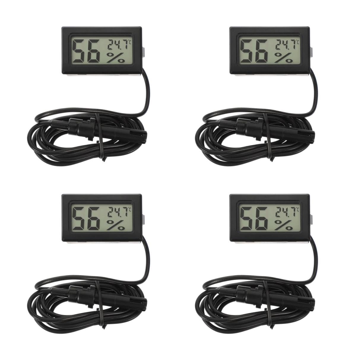 Mobestech 4 Termometri Per Acquario Termometro Lcd Per Acquario Termometro Per Acquario Termometro Digitale Termometro Per Acquario