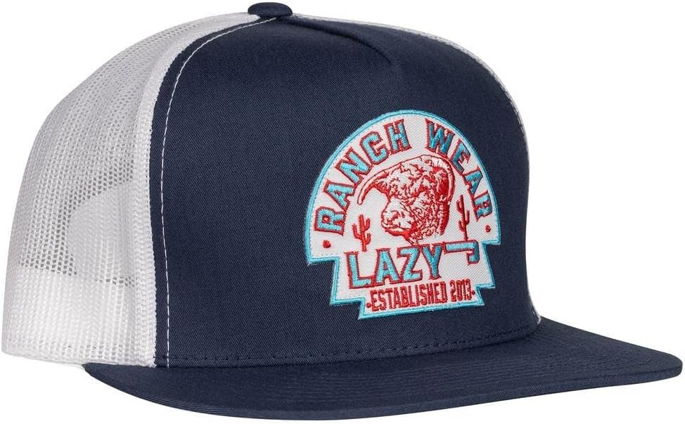 Lazy J Ranch Arrowhead Classic Five Panel Trucker Hat - Adjustable Unisex Country Hats, Vintage Trucker Hat