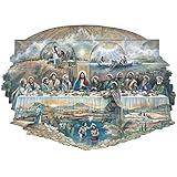 Bits and Pieces - 750 Piece Shaped Jigsaw Puzzle for Adults - The Last Supper - 750 pc Religious Jigsaw by Artist Ruane Manning