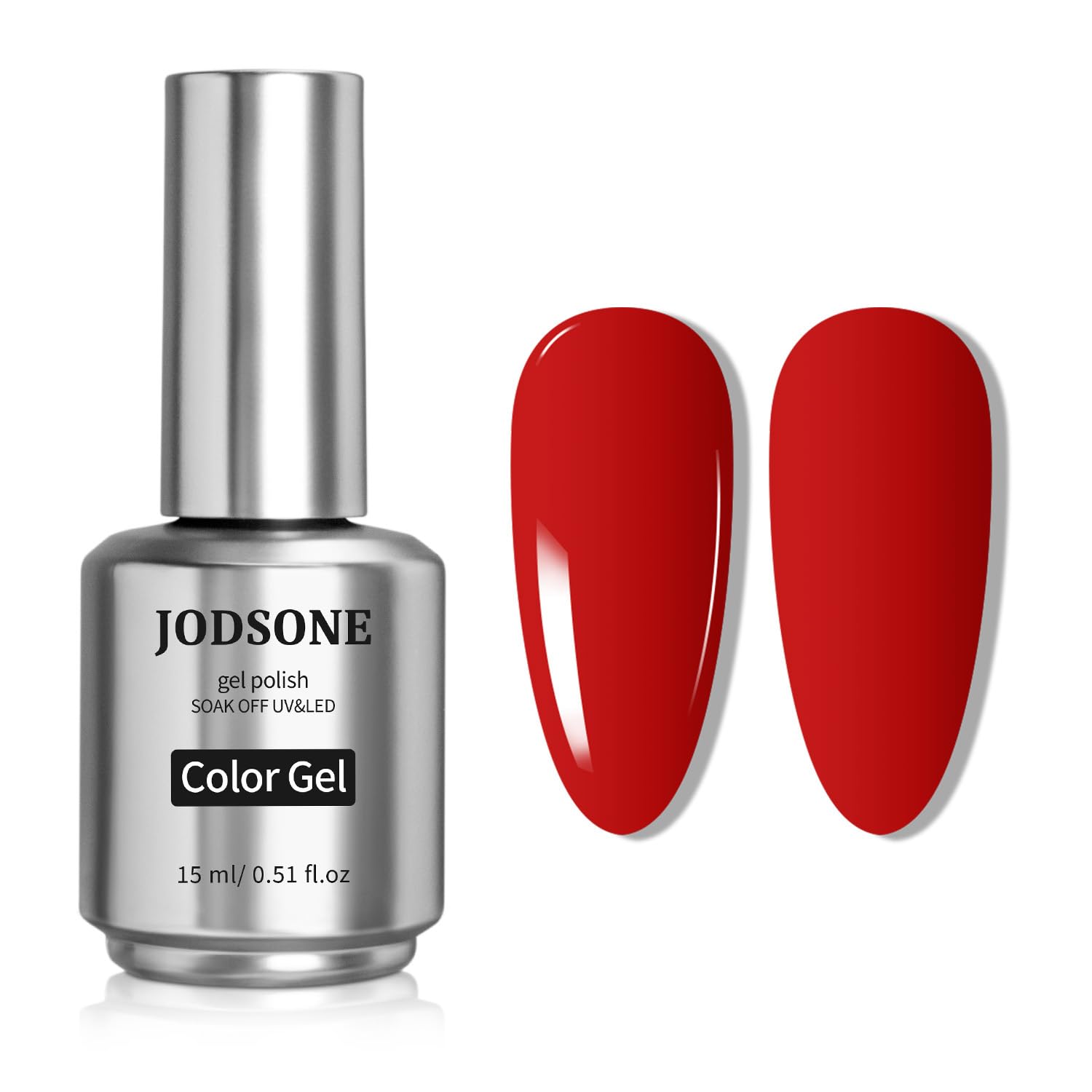 JODSONE Red Gel Nail Polish 1Pcs 15ml Soak Off U V LED Gel Polish Nail Art Design Manicure