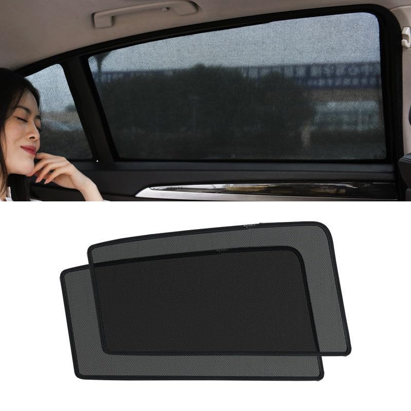 Car Side Window Shades for Range Rover Velar 2017 2018 2019 2020 2021 2022 2023-, Car Sunshade Visor, UV Protection, Sunscreen Window Breathable Mesh Covers Accessories,B 2 Rear-Window