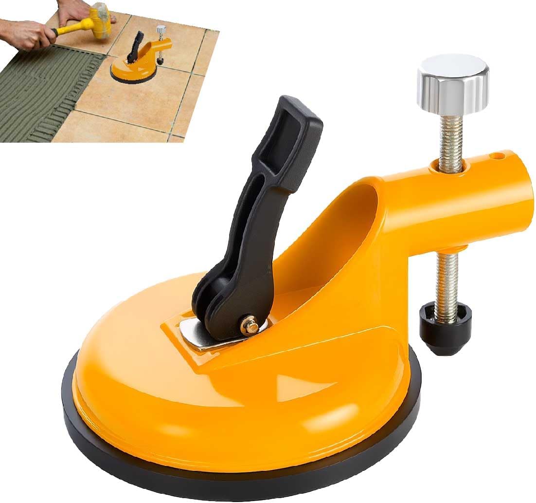 Adjustable Height Setter,Professional Countertop Leveling Tool,Floor Gap Fixer Tool,Vacuum Suction Seam Countertop Leveling Alignment Clamp for Tile Stone Slab Alignment,Repair,Seam Levelings (1pcs)