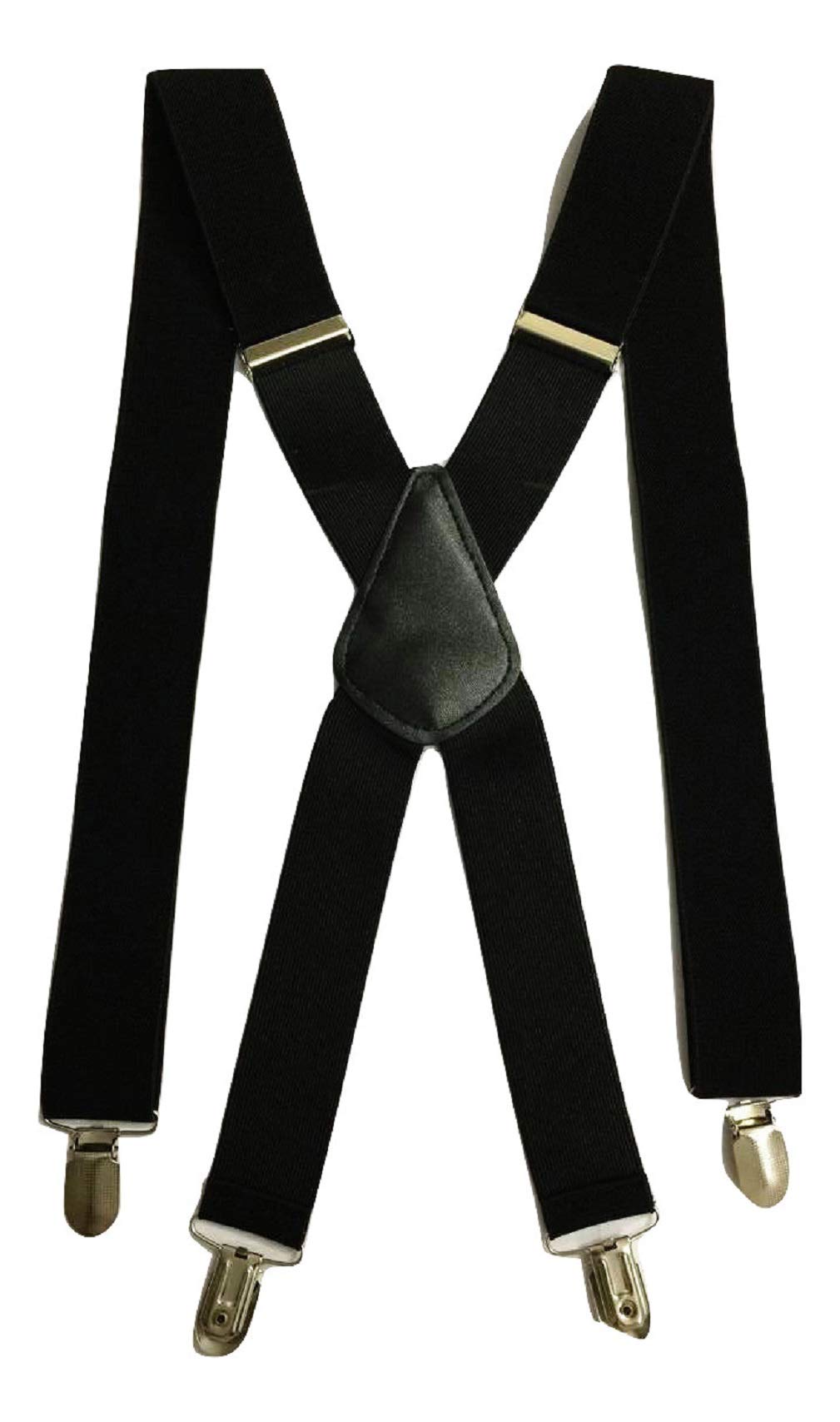 Ll. Men's Black L&L® Standard Ladies Braces Suspender Elastic 3.5Cm Wide Durable Trouser (Black)