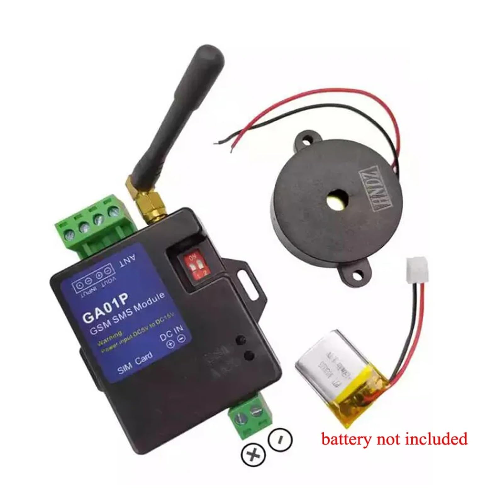 GA01P alarme de panne courant GSM économique avec entrée unique Mini boîte d'alarme