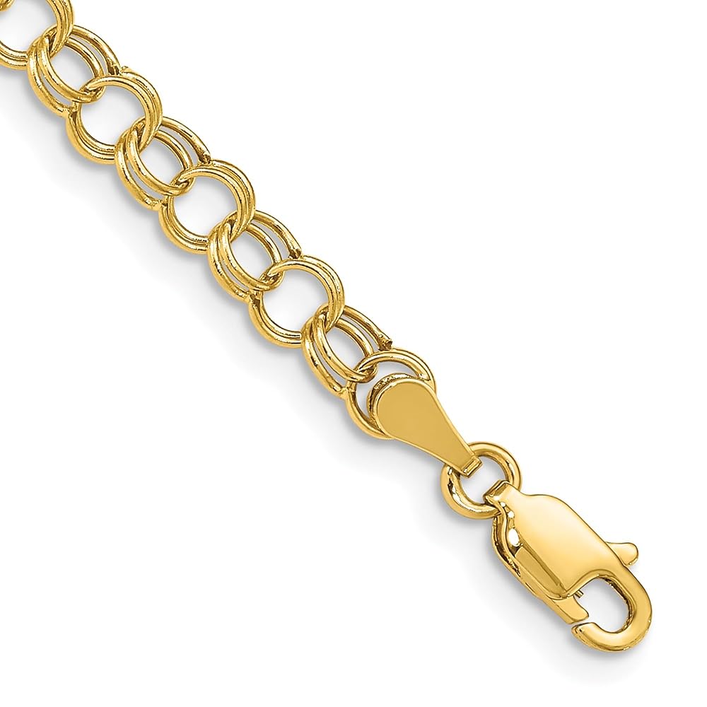 Amazon.com: IceCarats 14K Solid Yellow Gold Double Link