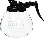 Supply Depot Compatible with BUNN 12 Cup Standard Decanter Coffee Pot, Clear/Black, large, BP2580263636