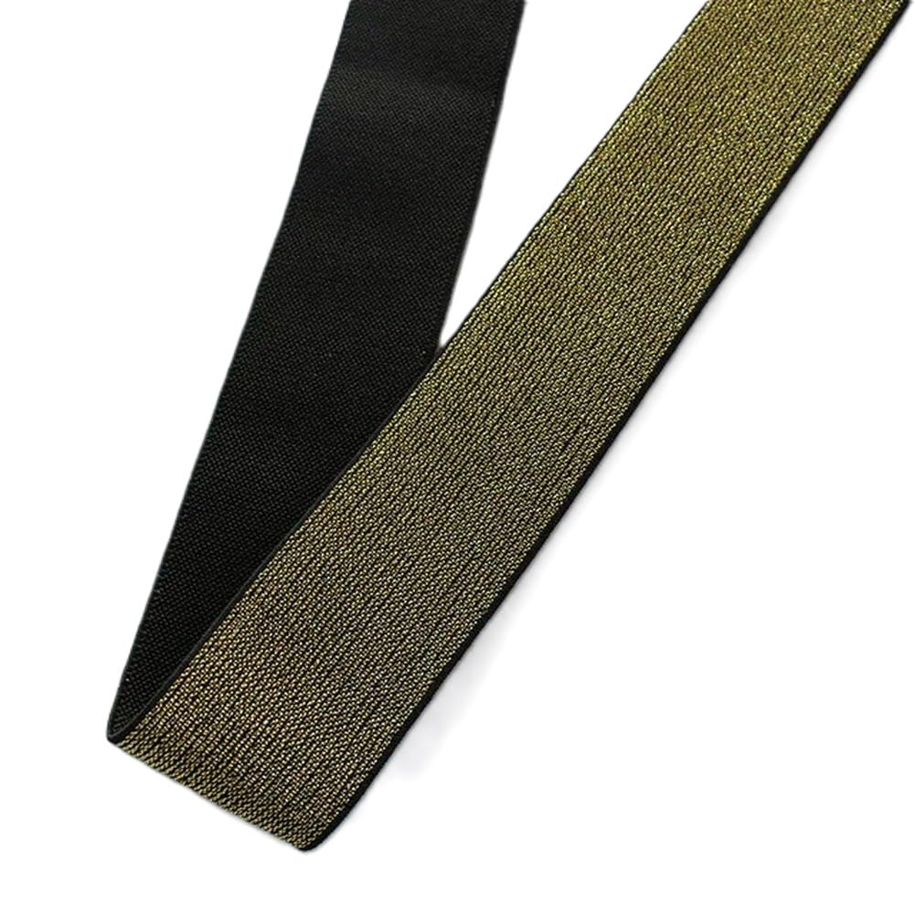 umass 3Meter 1~4cm Glitter Gold Silver Elastic Bands 10mm 15mm 25mm 40mm Elastic Rubber Band Belt Garment Trousers Sewing Lace Trim DIY Accessories