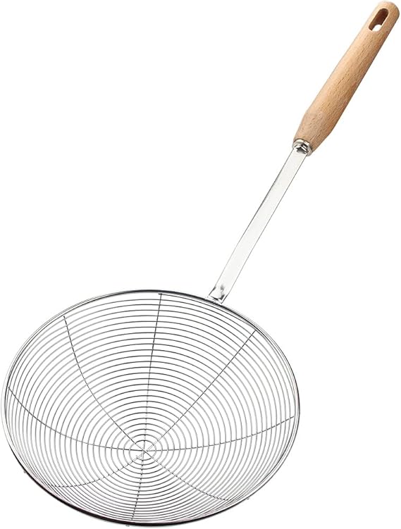 Cooking Spider, Frying Spoon, 7inch Slotted Spoon Wire