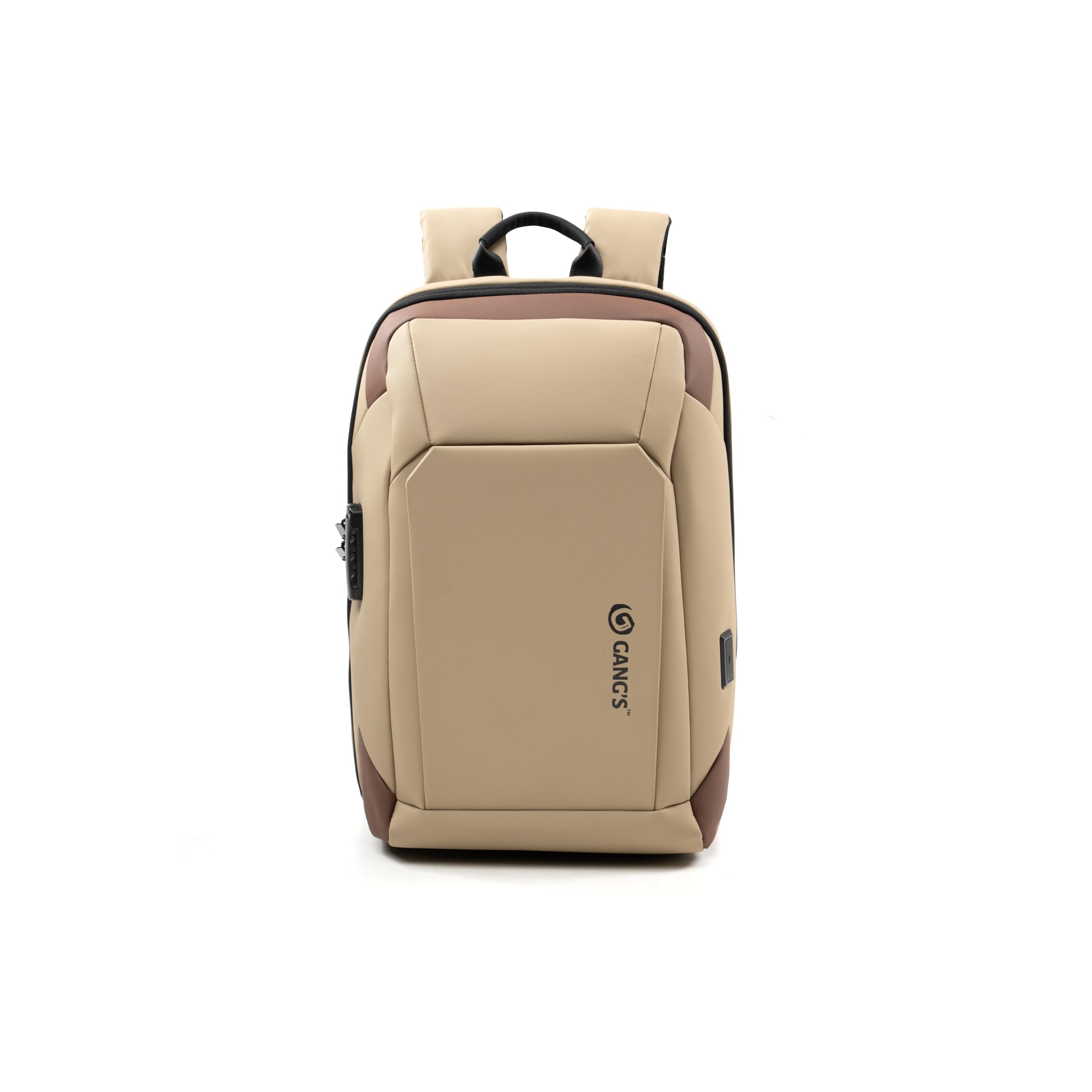 Gangs Business Smart Premium Backpack Water-resistant fit 15 Inch Laptop Backpack with USB Charging Port, Travel Backpack, Antitheft combination lock Travel Backpack for Men and Women - Sandy Beige (B0CJF27KS9) Amazon Price History, Amazon Price Tracker