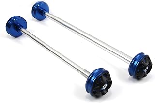 Protetores de roda deslizante de eixo Arashi dianteiro e traseiro para garfo anticolisão para acessórios de motocicleta YZF-R1 YAMAHA YZF R1 2009-2014 acessórios YZF-R1 azul 2010 2011 2012 2013