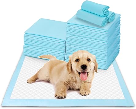 Nobleza Puppy Pads, 50 Count 24"x 23" Super Absorbent Pee Pads for Dogs, Odor Control Potty Training Pads Leakproof 5-Layer Pee Pads with Quick-Dry for Medium to Large Pets Like Cats and Dogs