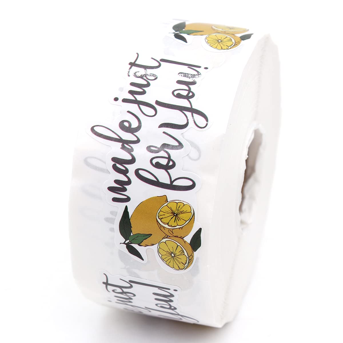 Littlefa Lemon Labels - Thank You Stickers, Waterproof Lemonade Stickers, Yellow Cookie Boxes - 500 PCS