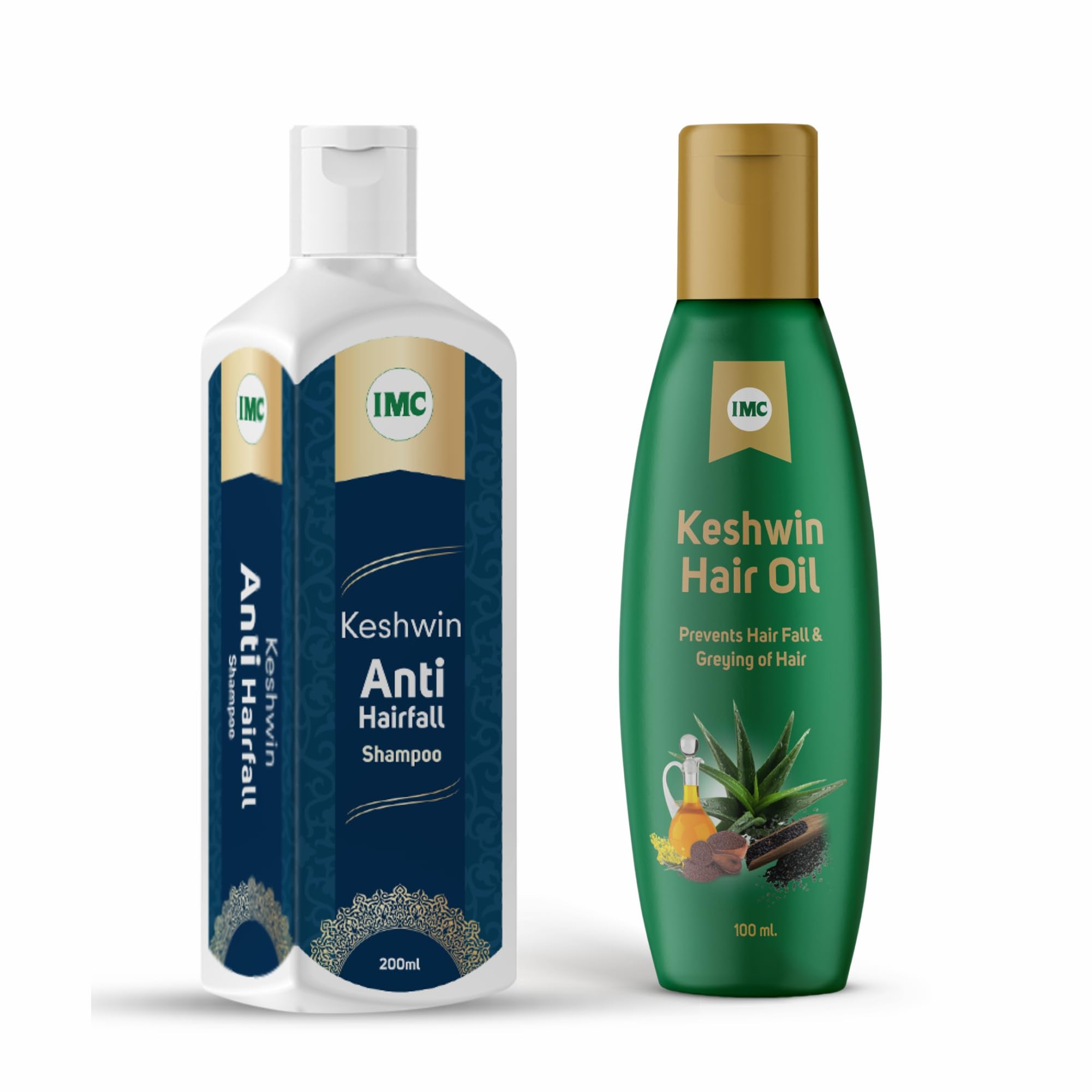 IMC Keshwin Anti Hairfall Shampoo (200ml) and Keshwin Hair Oil (100ml)-picture-52