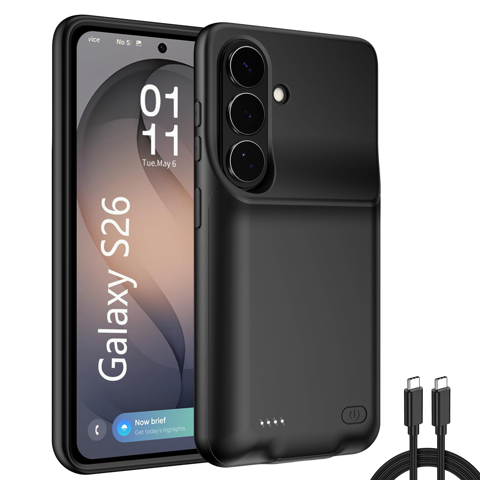 Custodia a batteria per Samsung Galaxy S26 Ultra, custodia di ricarica portatile ricaricabile 10.000 mAh con la custodia di ricarica per batteria esterna (Galaxy S26 Ultra)