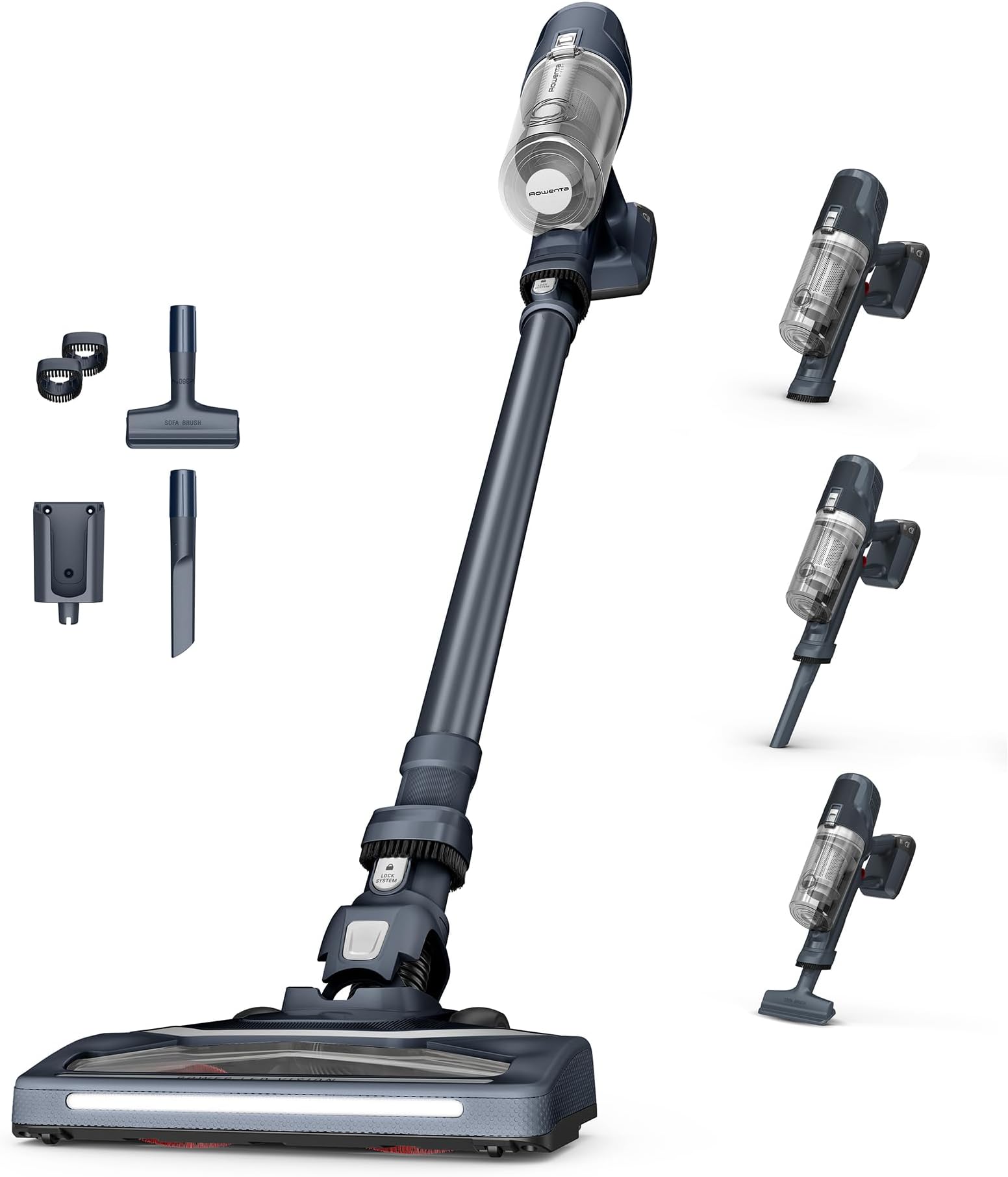 Proscenic P16 Aspirateur Balai Sans Fil 550W 50KPa - 65 Min Autonomie Tube Pliable GreenEye