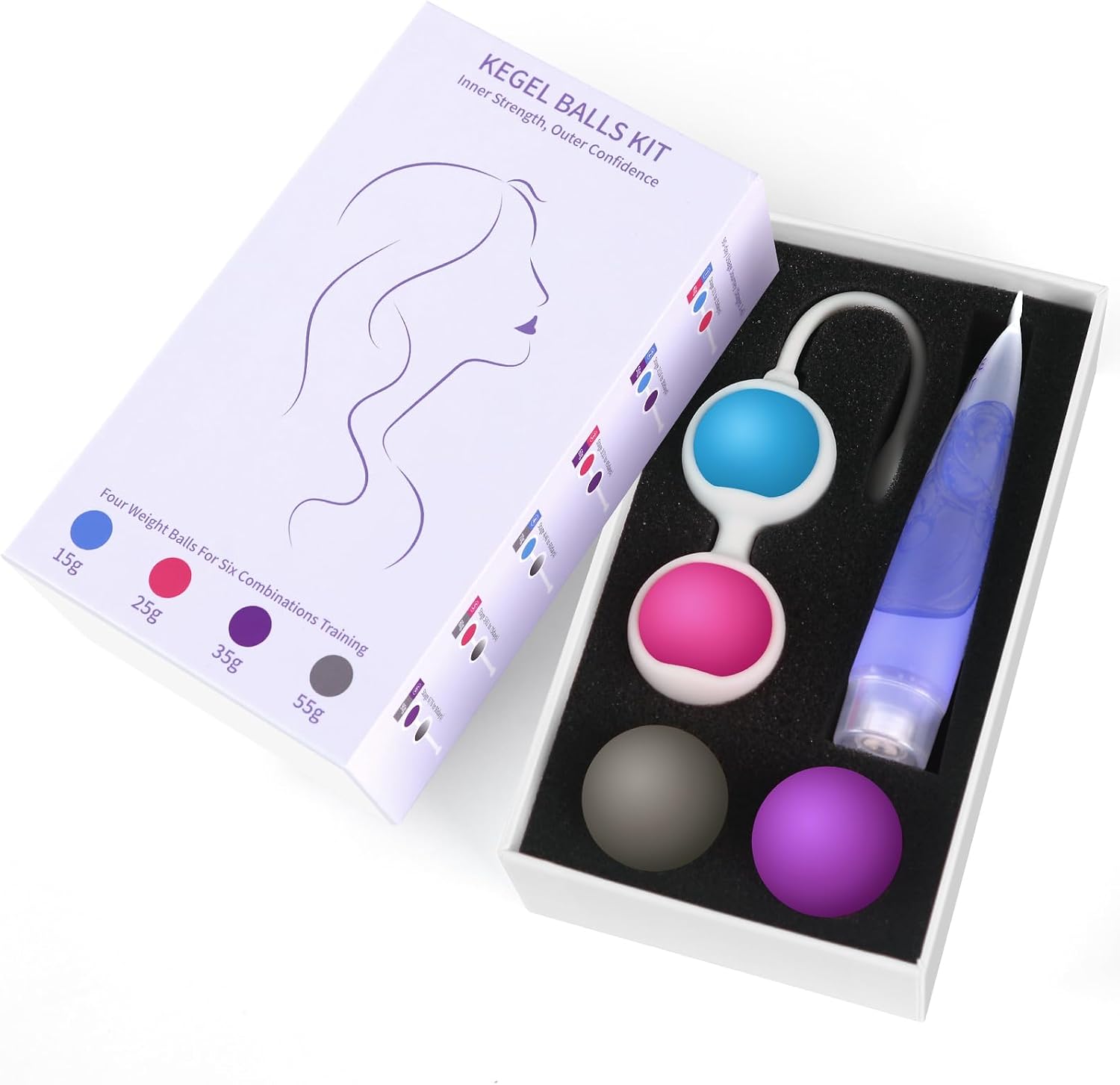 Kegel Ball Weighted Exercise Kit for Women Pelvic Floor Exercises