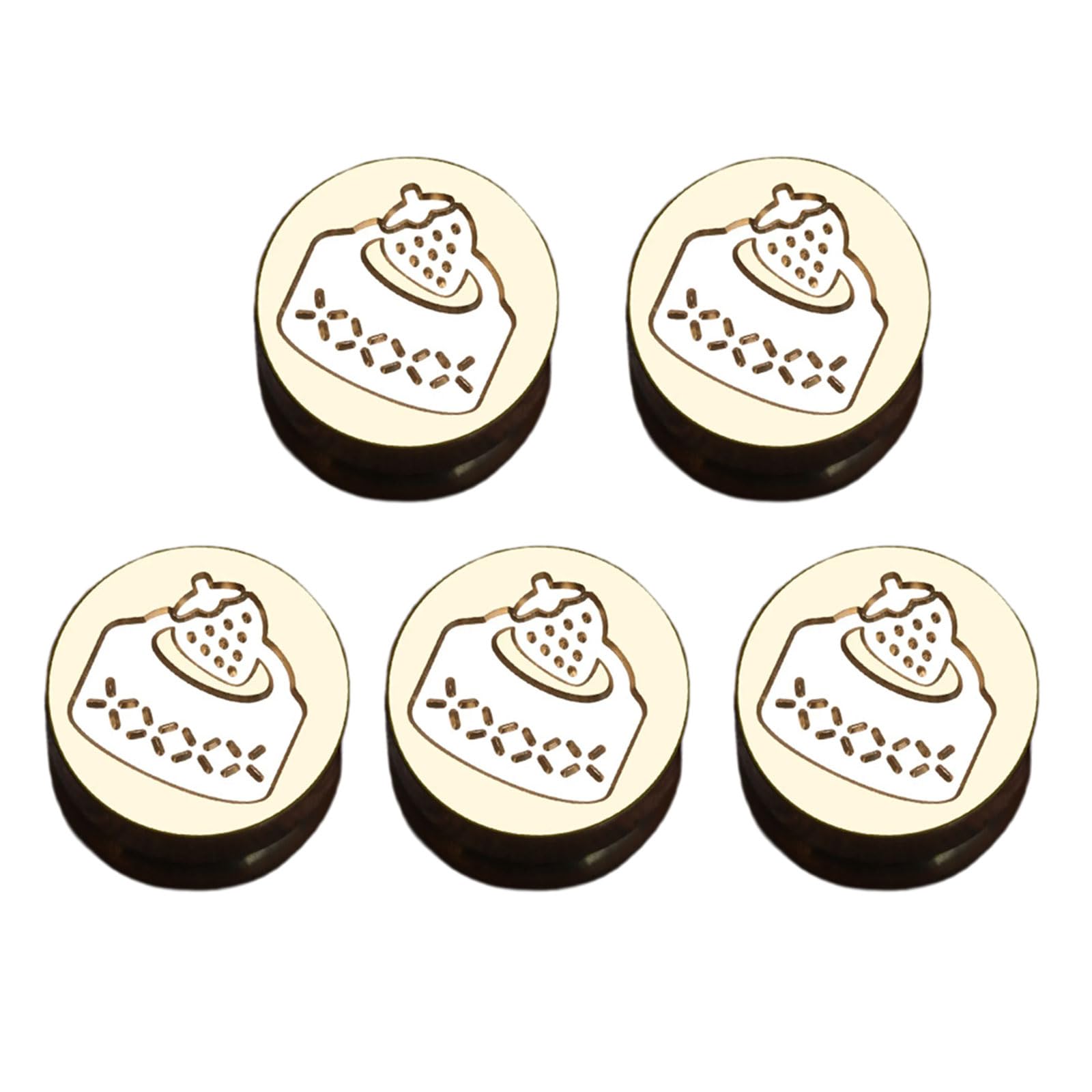 Tsophreniq 5Pcs Christmas Sealing Stamp Head for Wedding Invitations Envelope Scrapbooking, Embossed Sealing Stamp Replacements Christmas Seal