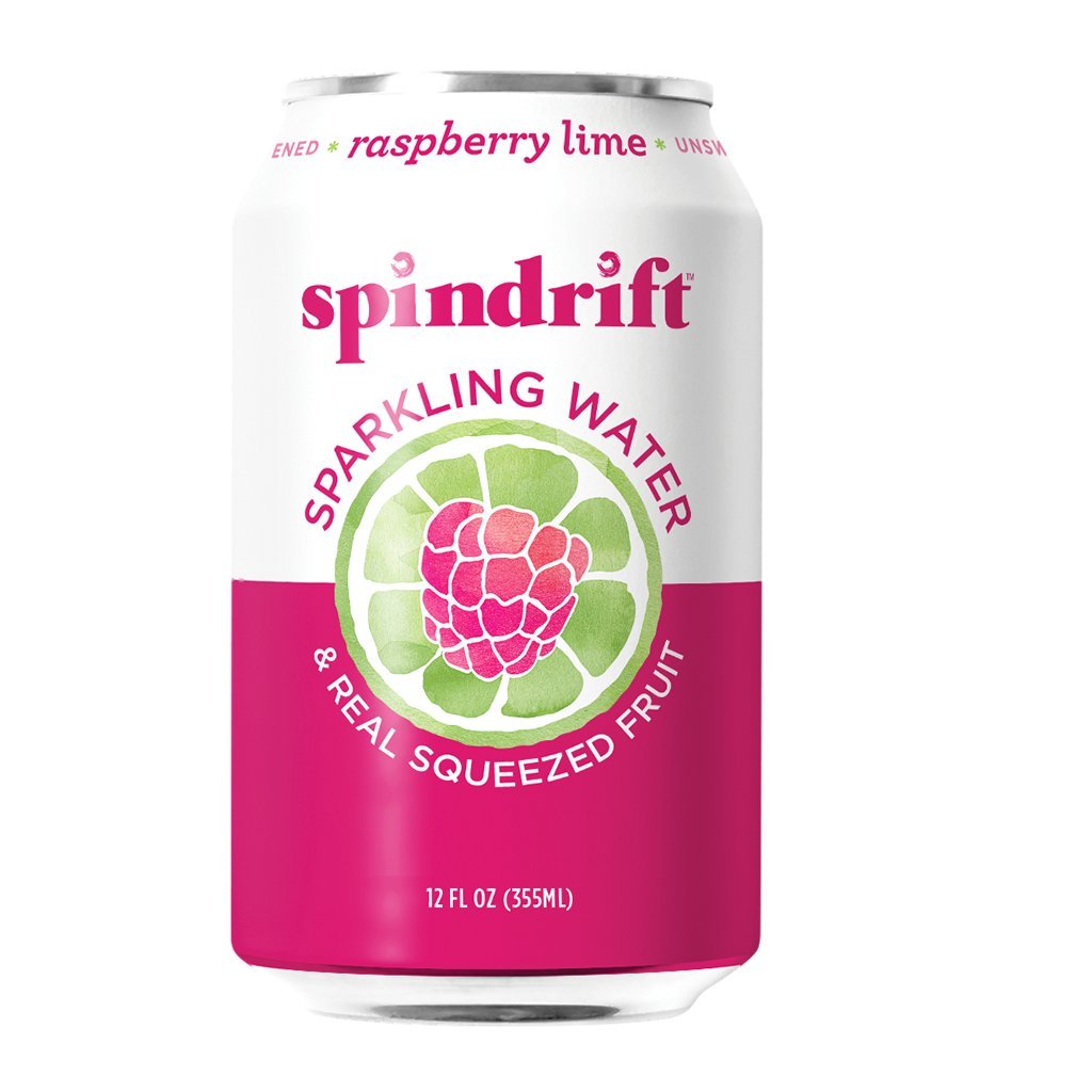 SpindriftSparkling Water, 12 Fl. Oz. Cans (16 Pack) (Raspberry Lime)