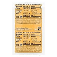 Vista 2 de Hellmann's Classics Thousand Island - Bolsas de control de porciones sin gluten, sin sabores artificiales, jarabe de maíz con alto contenido