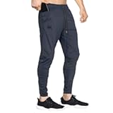 Mens Lightweight Gym Jogger Pants,Men's Workout Sweatpants with Zip Pocket