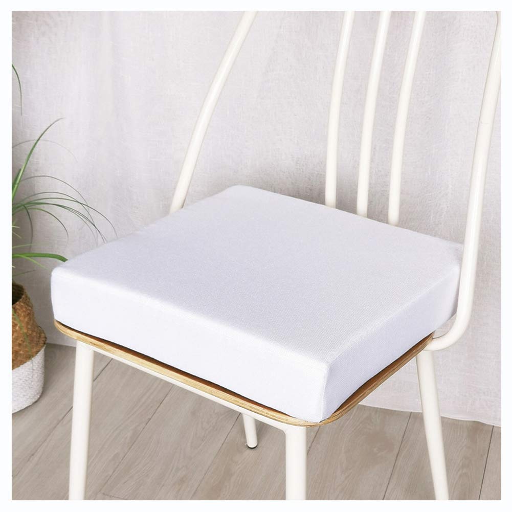 YOUCAI Chair Cushion, Armchair Booster Cushion Chair, Soft Seat Pads For Dining Chair, Padded Cushion Garden Seat Pads, Thick Square Seat Cushions Fit For Home Office Car,White,40x40x5cm