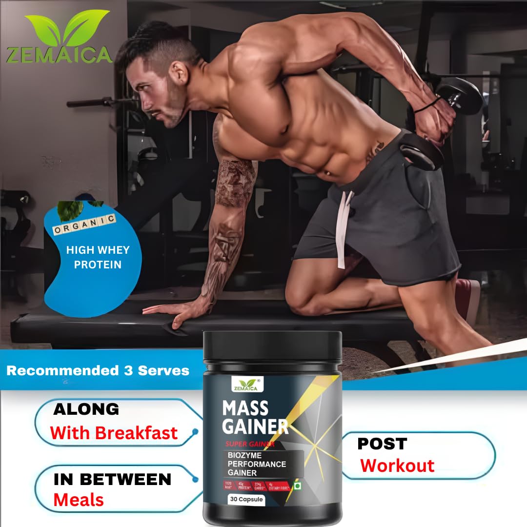 Buy Now Zemaica Mass Gainer Capsule New &Amp; Improved Formula | 3 Buy Now Zemaica Mass Gainer Capsule New &Amp; Improved Formula |