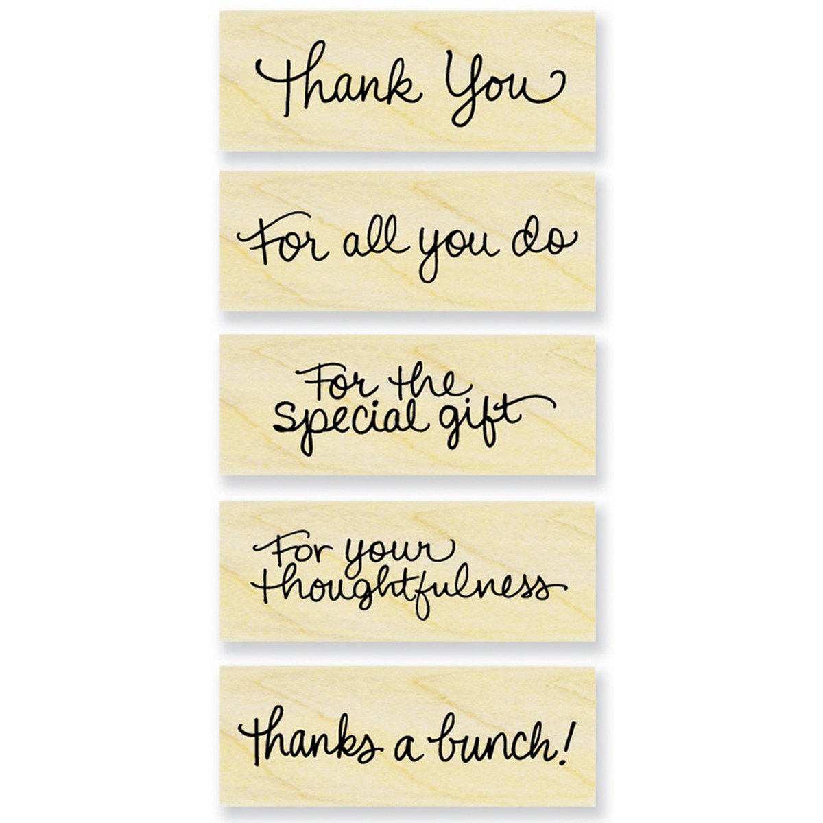 Stampendous muchas gracias sello de madera Set