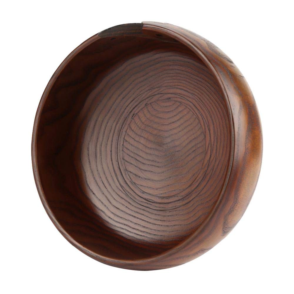 Cuenco de hilo de madera natural, artesanal y ecológico para tejer y crochet, almacenamiento de ovillos decorativo y funcional para tejedores, amantes del DIY y regalos creativos