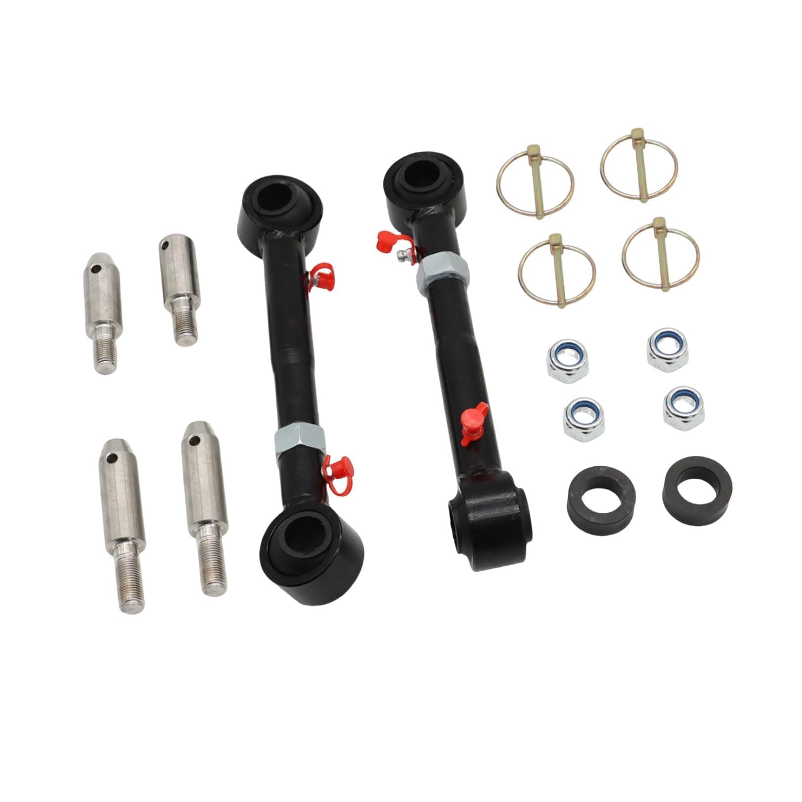 Adjustable Front Sway Bar Links Disconnect Compatible with JK JL 2007-2021 2.5-6" Lift