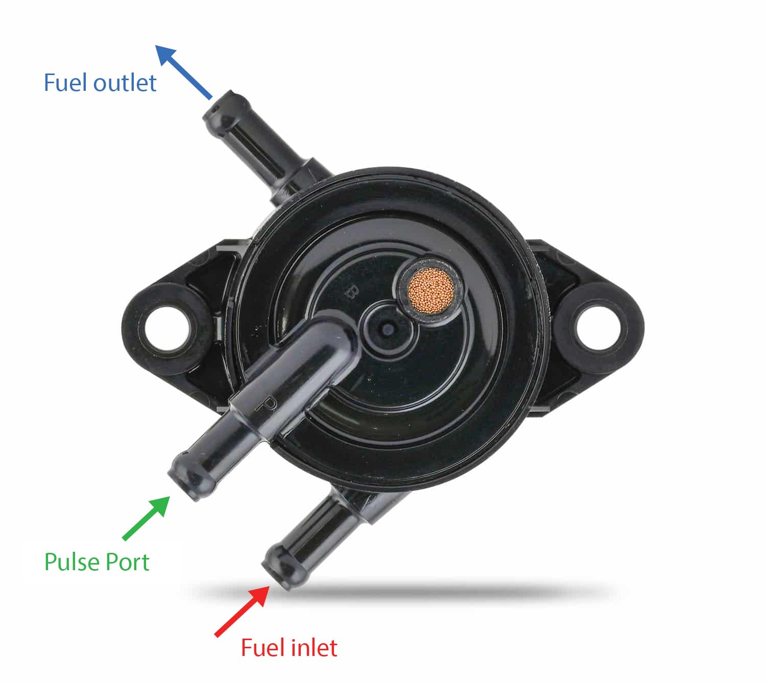 Mikuni DF52-745 Single Outlet Plastic Pulse Fuel Pump, Electric