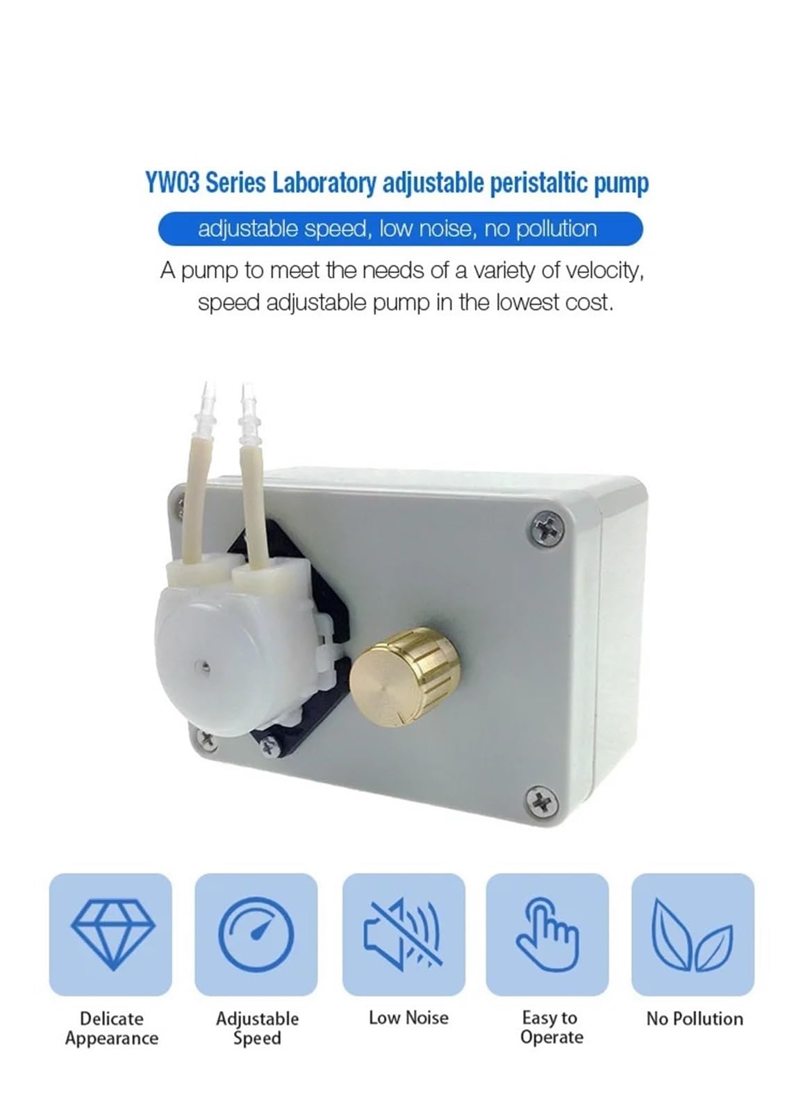 Pompa peristaltica ad alta precisione con velocità regolabile AC220V/240V - Pompa dosatrice da laboratorio da 100 ml/min(220V)