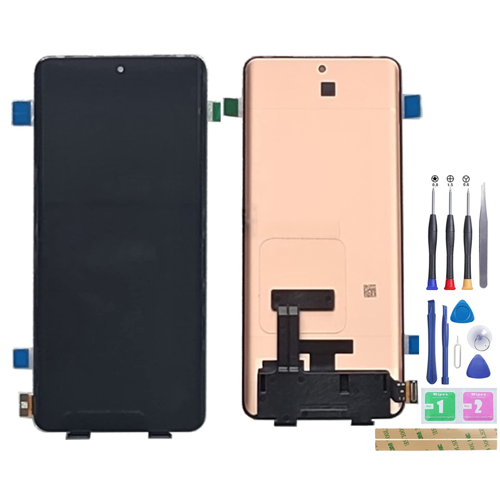 Jinyan LCD-Bildschirm für Xiao-mi civi LCD Display Außen Glas Touch Screen Digitizer Full Assembly Ersatz (Schwarz)