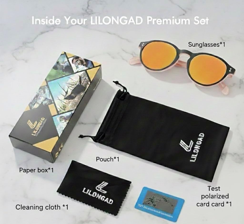 PC Polarized Sunglasses for Men & Women – UV400, Scratch-Resistant, Lightweight TR90 Frame for Driving & Outdoor Use - Image 4