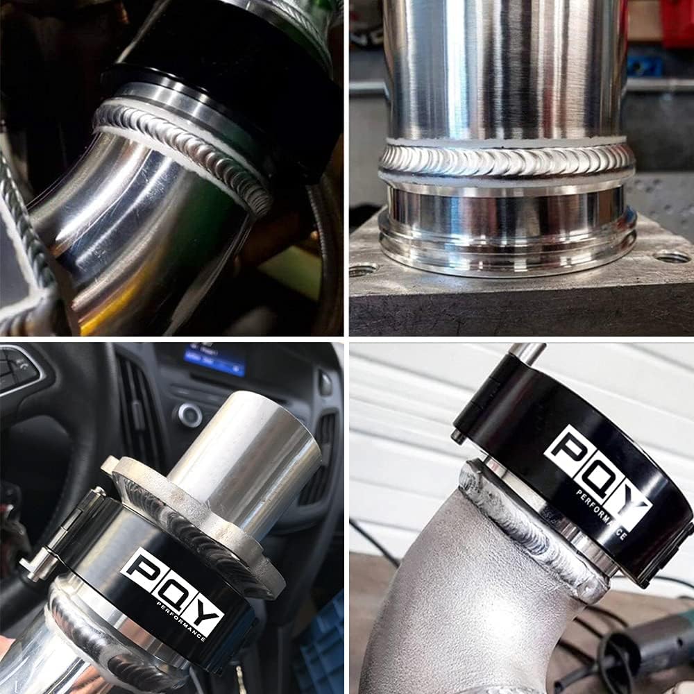 4 Inch Quick Release V Band Clamp with Flange Aluminum Quick Connect Intake Intercooler Pipe HD Clamp