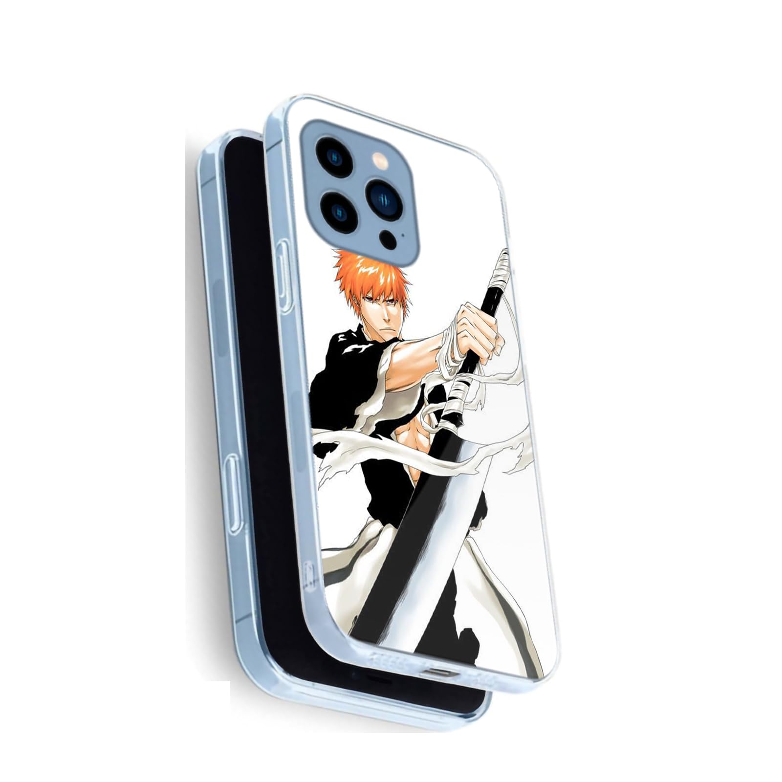 Compatible with iPhone 13 Case for Bleach Anime Collage Phone Case Anti-Scratch Shockproof Soft TPU Case Phone Cover