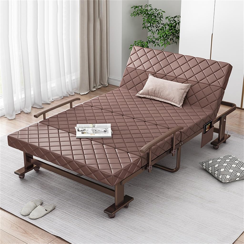 Single Folding Bed Office Lunch Break Nap Artifact Recliner Portable Beds(100cm)
