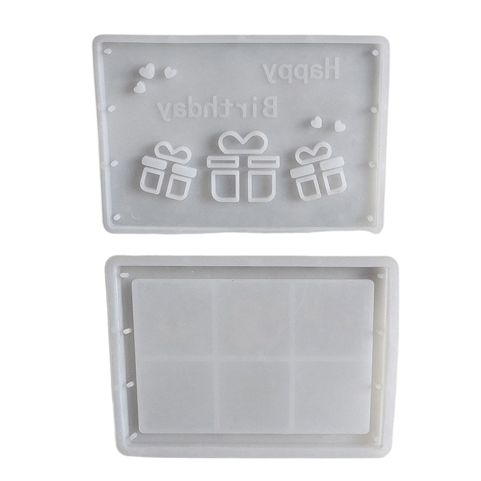 Buxuaaaa A Buxuaaa Happy Birthday Box Resin Silicone Molds For Money Holder Case Fondant Silicone Molds For Cake Fondant Chocolate Baking Parent Child Ctivity Mold