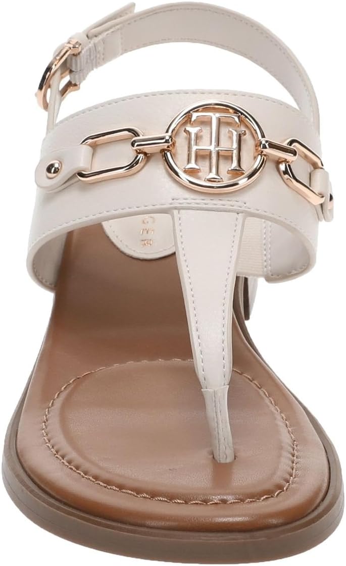 Tommy Hilfiger Ezmeai Women's Sandal, 8 B(M) US, Cream