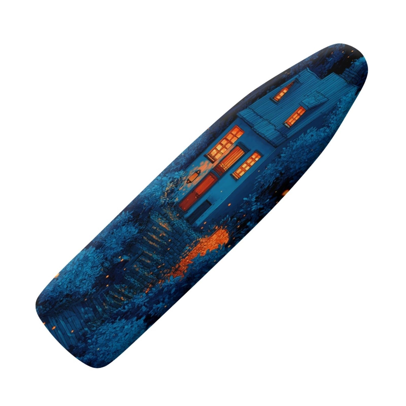 Ironing Board Covers 125 x 45 Elasticated Orange Light with Padding, Easy Fit and Resists Scorching,Bungee Elasticated Ironing Board Covers Large, Easy Placement
