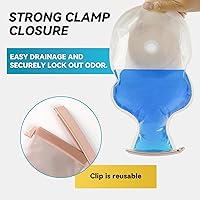 Vista 5 de Bolsas de colostomía, suministros de ostomía, bolsas drenables de una pieza para el cuidado del estoma de ileostomía, 0.787 in-2.362 in cortadas