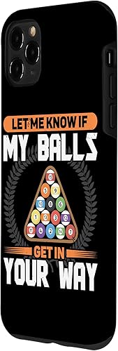 Miniatura 2 de Funda divertida para iPhone 11 Pro Max Let Know If Balls Get Your Way para billar
