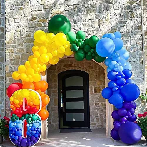 Image of Blue Balloons 110Pcs, 5 Inch Small Blue Latex Party Balloons, Mini Thick Blue Balloons for Birthday Wedding Baby Shower Decorations.