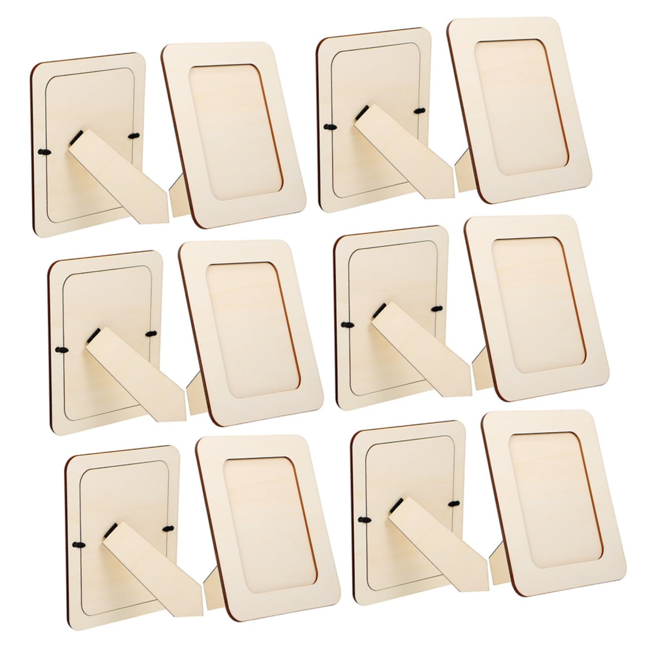 ULTECHNOVO Cornici per Quadri in Legno Fai da Te 12 Pezzi 6 Pollici, Cornice Espositiva da Tavolo Robusta per Foto di Casa e Decorazione Camera da Letto