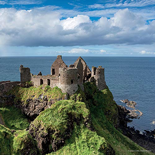 Calendario de pared 2021 - Las costas de Irlanda Calendario, 30 x 30 centímetros Vista Mensual, de 16 meses, Viajes y destino de la playa temático, incluye 180 etiquetas en Inglés