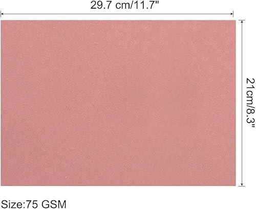 Miniatura 2 de MECCANIXITY 25 hojas de papel de copia de color de 8 12 pulgadas, papel de impresora de 2.54 ozm, rosa fluorescente para impresión de oficina, copia