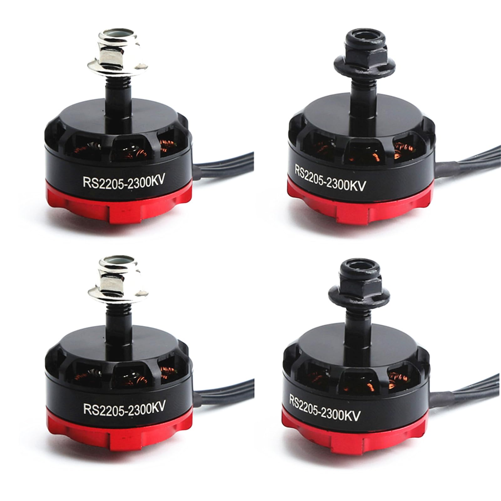 HUIOP Motore brushless 2205 2300KV 4 pezzi Motore rotante inverso in avanti e 4 pezzi 30A ESC per FPV RC Racing Drone Multicopter,Motore per Drone FPV